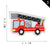 Cute Aerial Ladder Fire Truck Police Car Airship Cloth