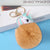 Cute  Alloy Plush Printing Bag Pendant Keychain