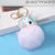 Cute  Alloy Plush Printing Bag Pendant Keychain