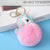 Cute  Alloy Plush Printing Bag Pendant Keychain