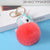 Cute  Alloy Plush Printing Bag Pendant Keychain