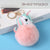 Cute  Alloy Plush Printing Bag Pendant Keychain