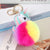 Cute  Alloy Plush Printing Bag Pendant Keychain