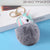 Cute  Alloy Plush Printing Bag Pendant Keychain