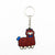 Cute Alpaca Silicone Pvc Splicing Bag Pendant Keychain