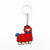 Cute Alpaca Silicone Pvc Splicing Bag Pendant Keychain