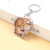 Cute Animal Arylic Unisex Bag Pendant Keychain