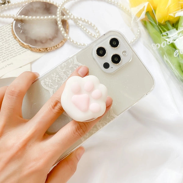 Cute Animal Cute Girl Bouncy Soft Airbag Bracket Mobile Phone Self-shooting Net Red Handmade Diy Three-dimensional Support Frame Fastened Ring