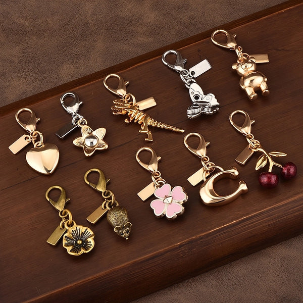 Cute Animal Flower Butterfly Alloy Plating Bag Pendant Keychain