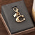 Cute Animal Flower Butterfly Alloy Plating Bag Pendant Keychain