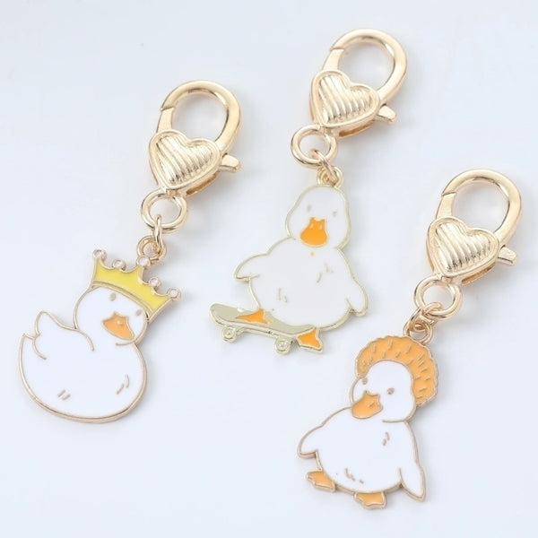 Cute Animal Metal Unisex Bag Pendant Keychain