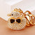 Cute Animal Metal Women's Bag Pendant Keychain