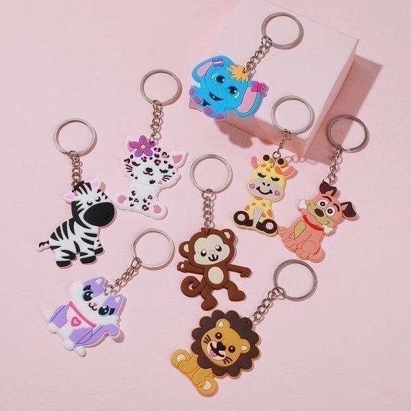 Cute Animal Pvc Keychain