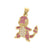 Cute Animal Zircon Copper Wholesale Charms