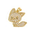 Cute Animal Zircon Copper Wholesale Charms