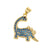 Cute Animal Zircon Copper Wholesale Charms