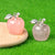 Cute Apple Natural Stone Polishing Crystal Charms