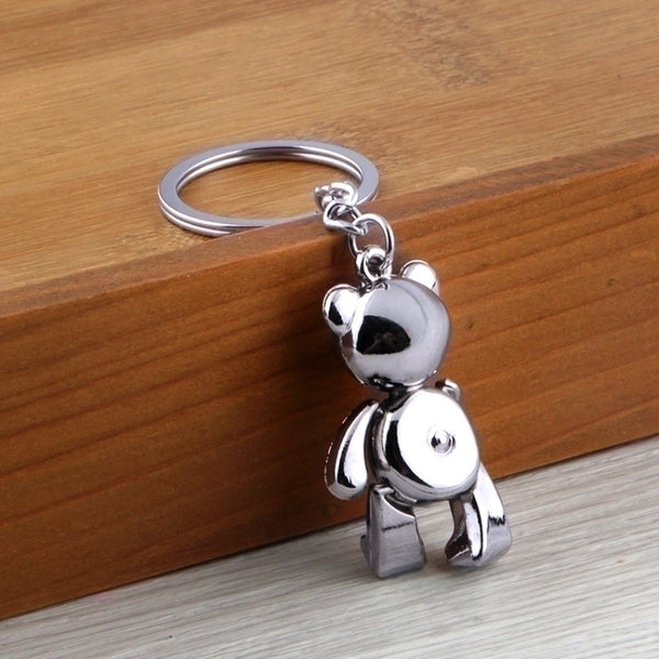 Cute Bear Alloy Keychain