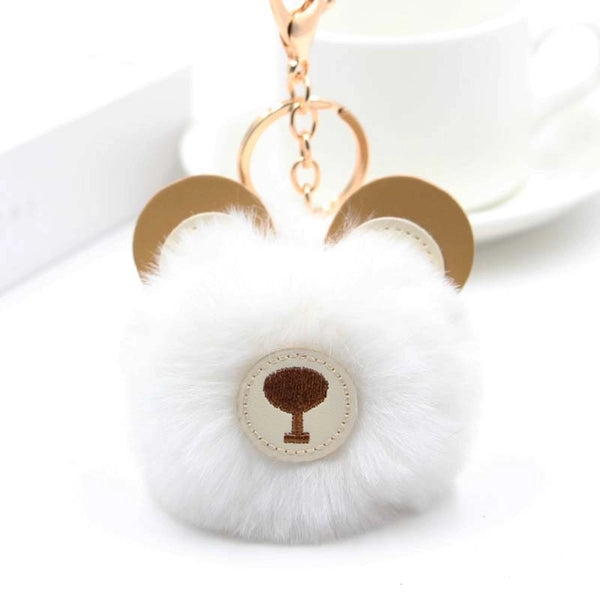 Cute Bear Plush Women's Bag Pendant Keychain