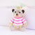 Cute Bear Zinc Alloy Plating Inlay Rhinestones Women's Bag Pendant Keychain