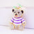 Cute Bear Zinc Alloy Plating Inlay Rhinestones Women's Bag Pendant Keychain