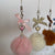 Cute Bow Knot Seto Fur Pom Poms Mobile Phone Chain Keychain