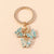 Cute Butterfly Metal Women's Bag Pendant Keychain