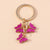 Cute Butterfly Metal Women's Bag Pendant Keychain