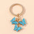 Cute Butterfly Metal Women's Bag Pendant Keychain