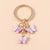 Cute Butterfly Metal Women's Bag Pendant Keychain