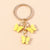 Cute Butterfly Metal Women's Bag Pendant Keychain