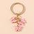 Cute Butterfly Metal Women's Bag Pendant Keychain