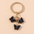 Cute Butterfly Metal Women's Bag Pendant Keychain