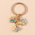 Cute Butterfly Metal Women's Bag Pendant Keychain