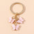 Cute Butterfly Metal Women's Bag Pendant Keychain