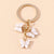 Cute Butterfly Metal Women's Bag Pendant Keychain