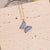 Cute Butterfly Stainless Steel Glass Copper No Inlaid Pendant Necklace