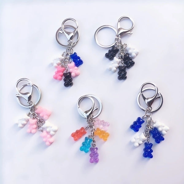 Cute Candy-colored Bear Keychain Pendant Fashion Bear Keychain