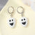 Cute Cartoon Animal Ghost Puppy Panda Halloween Shape Acrylic Earrings Wholesale