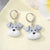 Cute Cartoon Animal Ghost Puppy Panda Halloween Shape Acrylic Earrings Wholesale