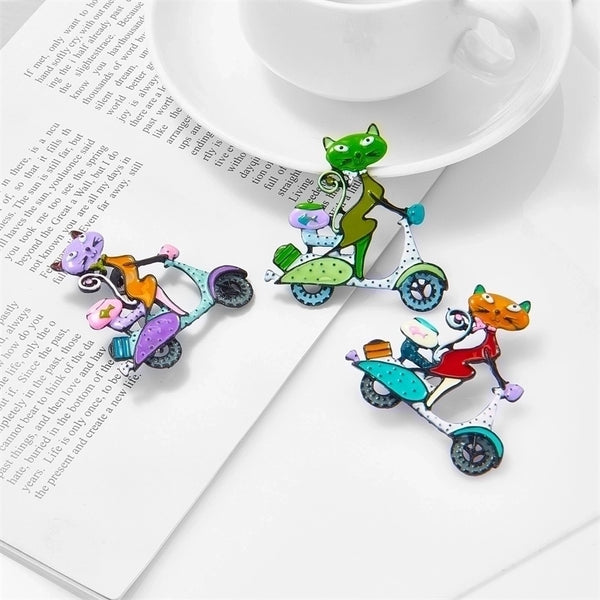 Cute Cartoon Cat Alloy Brooches