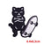 Cute Cartoon Cat Cotton Cloth Sticker