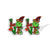 Cute Cartoon Christmas Hat Christmas Tree Arylic Epoxy Christmas Women's Earrings 1 Pair