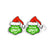 Cute Cartoon Christmas Hat Christmas Tree Arylic Epoxy Christmas Women's Earrings 1 Pair