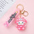 Cute Cartoon Plastic Unisex Bag Pendant Keychain