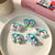 Cute Cartoon Rubber Band Hair Tie 1 Set