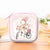 Cute Cartoon Square Zipper Coin Purse