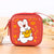 Cute Cartoon Square Zipper Coin Purse