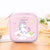 Cute Cartoon Square Zipper Coin Purse