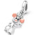 Cute Cartoon White Copper Plating Jewelry Accessories